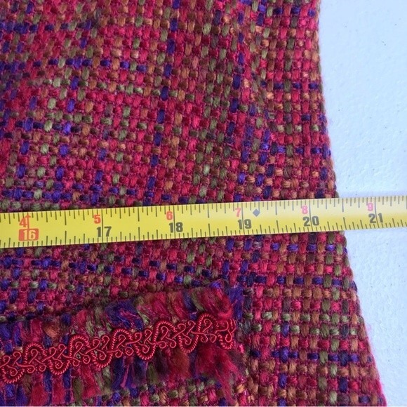 Vintage Madison Studio Boucle Soutache Braid Fringe Pink Jacket Women's Size 14 - Picture 8 of 14